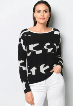 Strickpullover - Black Off White