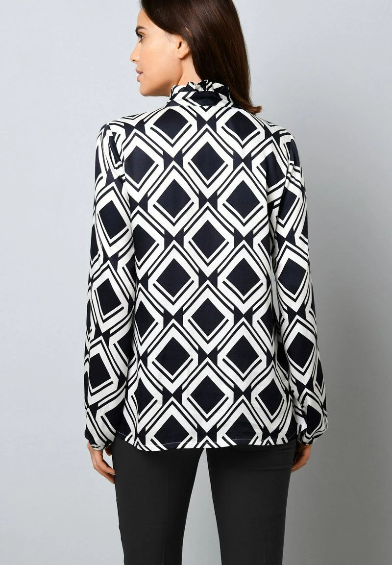 Bluse - Schwarz/off White 5 Bluse - Schwarz/off White – Bild 3