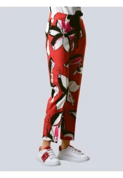 DRUCKHOSE - Stoffhose - Rot,schwarz,off-white -Alba Moda Verkäufe 643ba73688fc4ab0bd795420095dc585 1