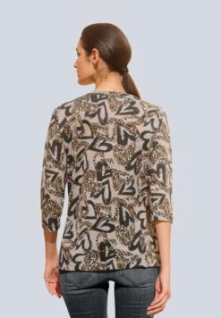 Langarmshirt - Beigeanthrazit -Alba Moda Verkäufe 64dd9a6c180645d684ea3a929f952beb