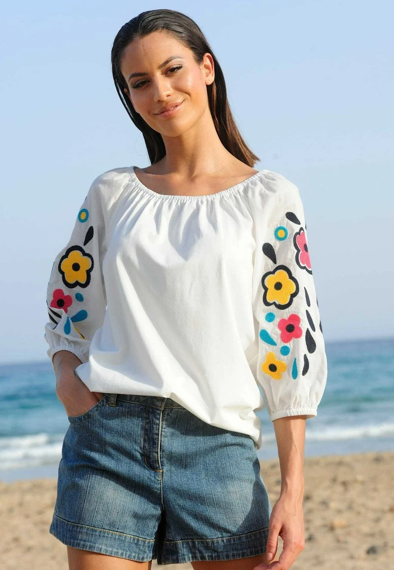 Bluse - Weiß 5 Bluse - Weiß – Bild 3