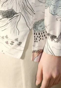 Bluse - Off-white,multicolor -Alba Moda Verkäufe 668ecbd9e7d14742912bfabf798c629b