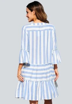 Freizeitkleid - Weiß/blau 10 Freizeitkleid - Weiß/blau -Alba Moda Verkäufe 6b760efeb6874342af1a1f0750039168
