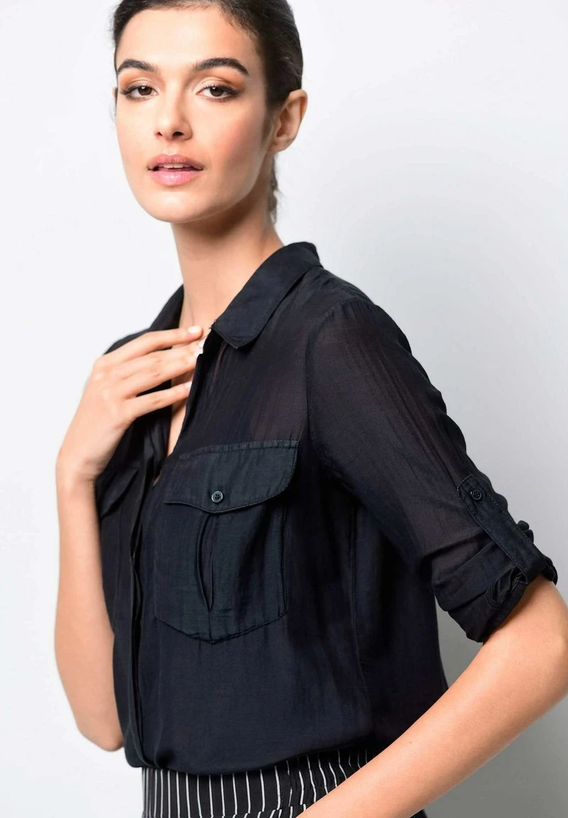 Hemdbluse - Marineblau 7 Hemdbluse - Marineblau – Bild 5