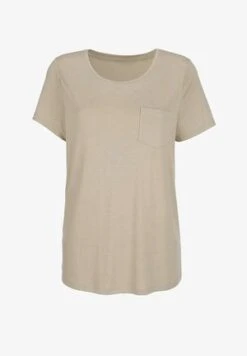 T-Shirt Basic - Beige 11 T-Shirt Basic - Beige -Alba Moda Verkäufe 794ee3a065e7435b96d1147ad4606a8f