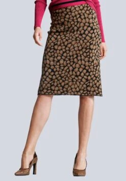 Bleistiftrock - Braun