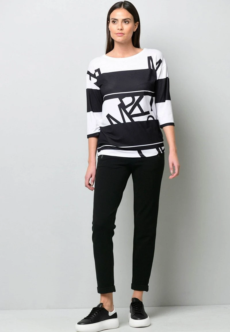 Langarmshirt - Schwarz Weiß 7 Langarmshirt - Schwarz Weiß – Bild 5