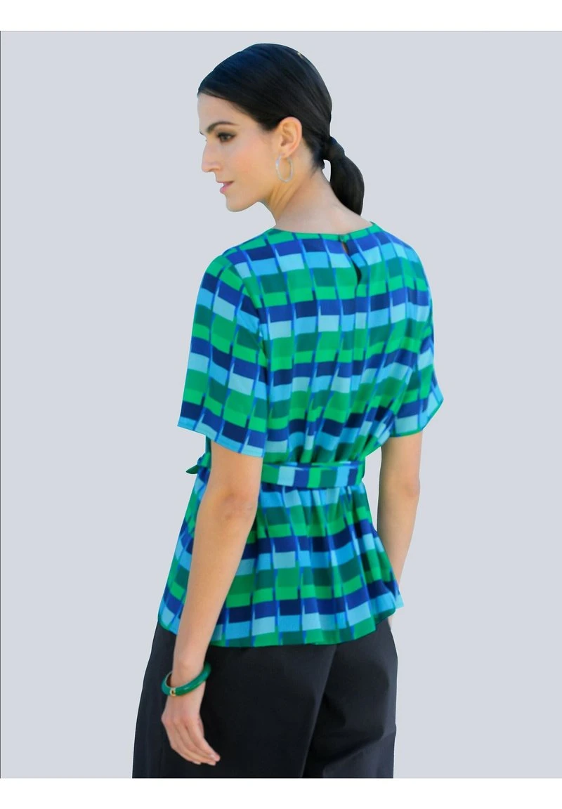Bluse - Grün/blau 5 Bluse - Grün/blau – Bild 3