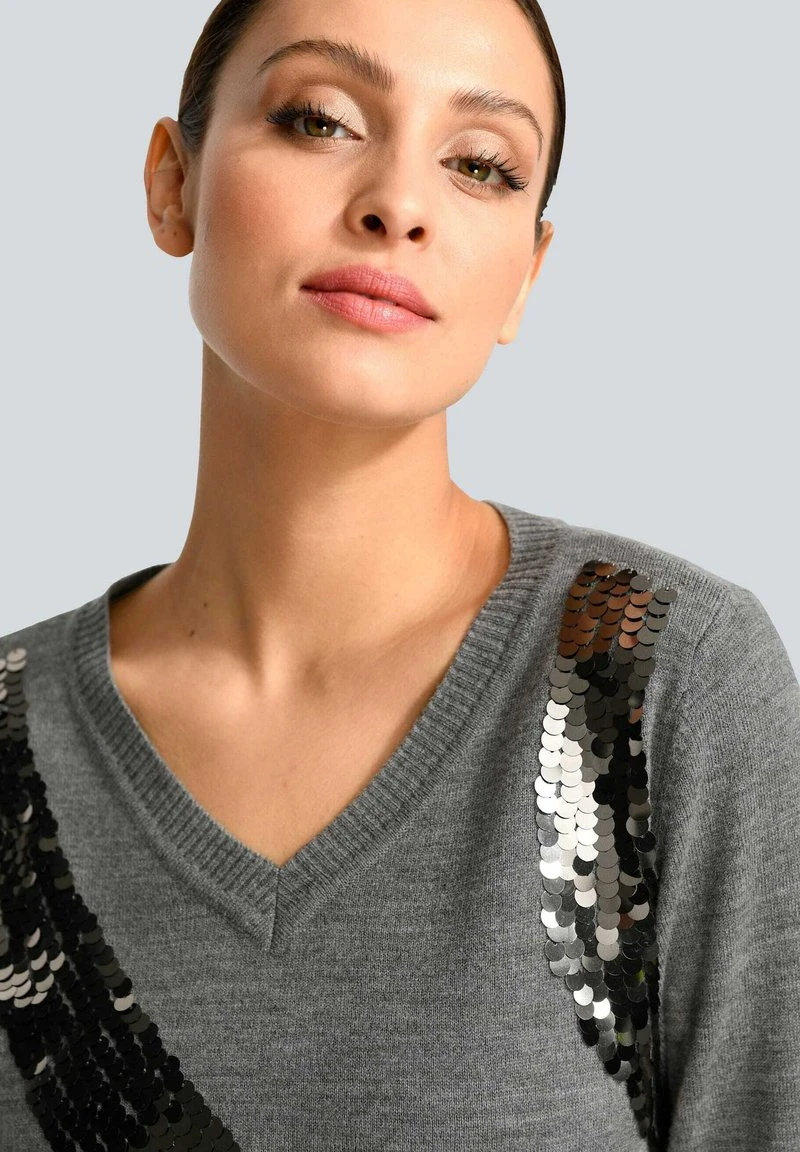 Strickpullover - Anthrazit 6 Strickpullover - Anthrazit – Bild 4