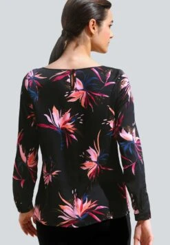 Bluse - Schwarz Pink Koralle 10 Bluse - Schwarz Pink Koralle -Alba Moda Verkäufe 8797b147a69348cda187a979785e6a8b