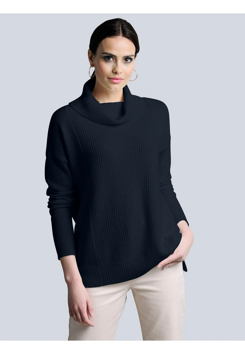 Strickpullover - Marineblau 3 Strickpullover - Marineblau