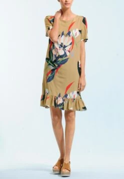 Keilsandalette - Cognac