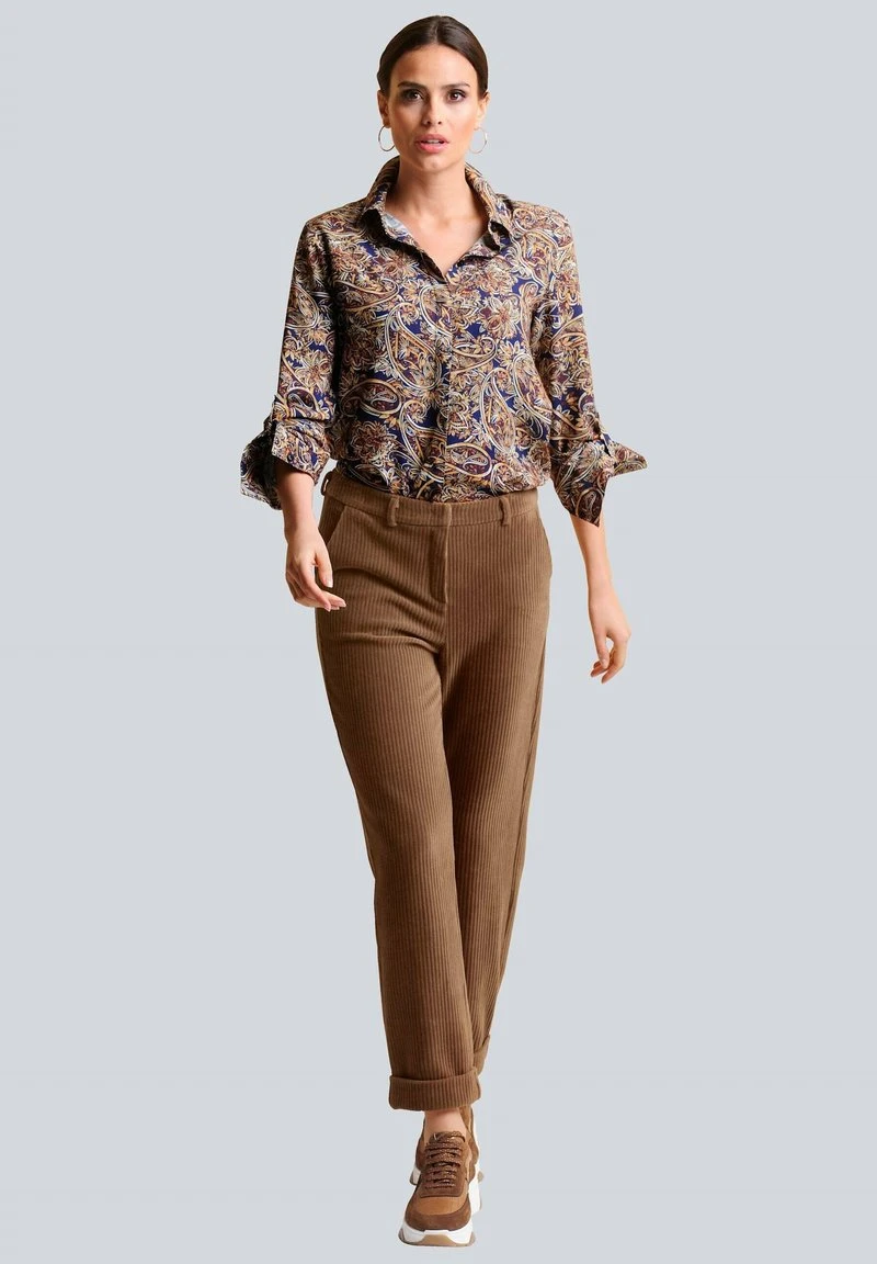 Hemdbluse - Gelb/rot/weiß/marineblau 4 Hemdbluse - Gelb/rot/weiß/marineblau – Bild 2