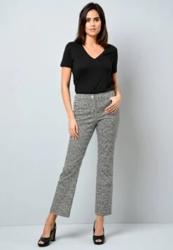 Stoffhose - Schwarz,/off White 9 Stoffhose - Schwarz,/off White -Alba Moda Verkäufe 8cac4e01fdc34ab196ae9fcefc8d51ca