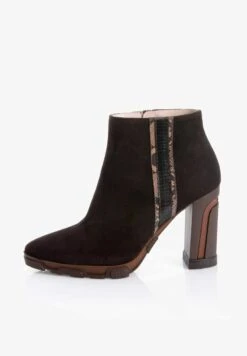 High Heel Stiefelette - Braun