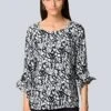 Bluse - Schwarz Off White -Alba Moda Verkäufe 8ec579c2418e4b19b98481dc394338fe 1