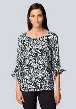 Bluse - Off White Schwarz -Alba Moda Verkäufe 8ec579c2418e4b19b98481dc394338fe