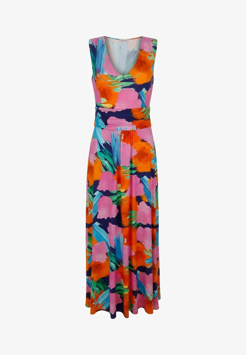 Maxikleid - Orange 7 Maxikleid - Orange – Bild 5