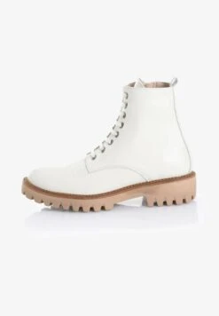 Schnürstiefelette - Weiß