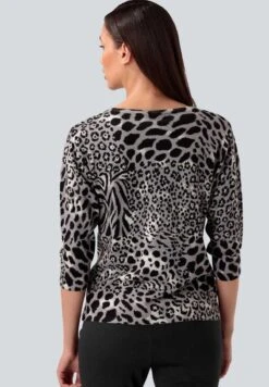 Strickpullover - Schwarz/grau/weiß 9 Strickpullover - Schwarz/grau/weiß -Alba Moda Verkäufe 9e03d1853b6f488db9ca3fc79f84c868