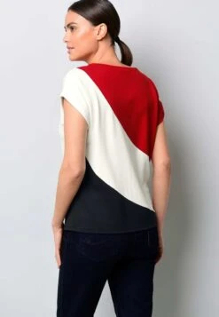 T-Shirt Print - Rot/weiß/marineblau -Alba Moda Verkäufe a334f16036124162bc99bd13cf741e8f