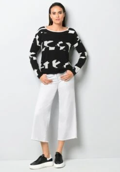 Strickpullover - Black Off White 12 Strickpullover - Black Off White -Alba Moda Verkäufe a3e13662a6fb4770a9678b0d852f3538