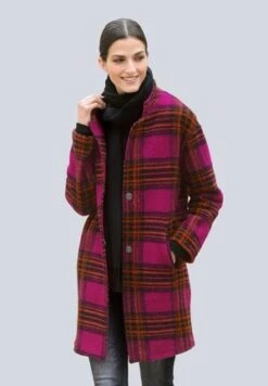 Kurzmantel - Khaki Ecru Schwarz -Alba Moda Verkäufe a3e1cfd3fc3948fabb804eb5cfc7d457