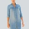Jeanskleid - Blue Bleached -Alba Moda Verkäufe a7b49637e97b4aaf9ae74a29e27b6baa