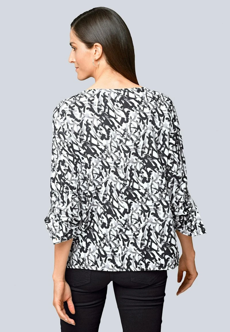 Bluse - Schwarz Off White 4 Bluse - Schwarz Off White – Bild 2