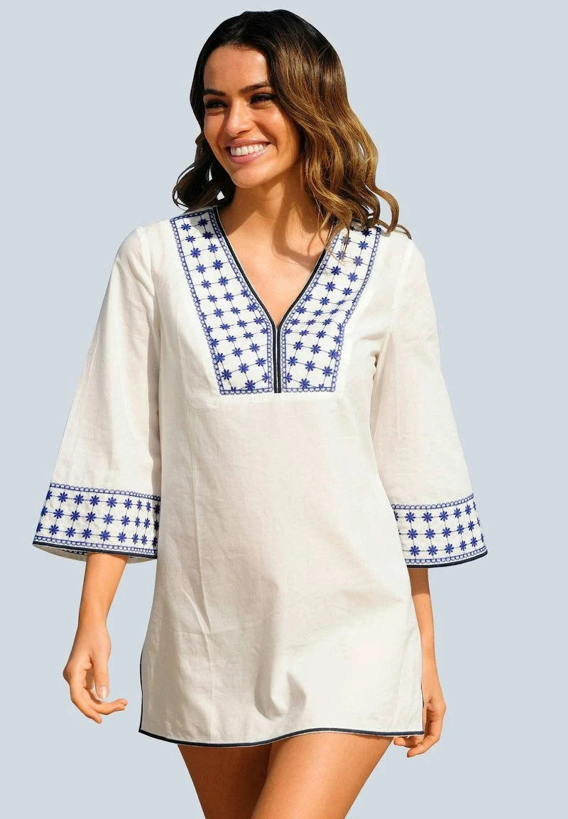 MODA STRAND - Tunika - Weiß 3 MODA STRAND - Tunika - Weiß