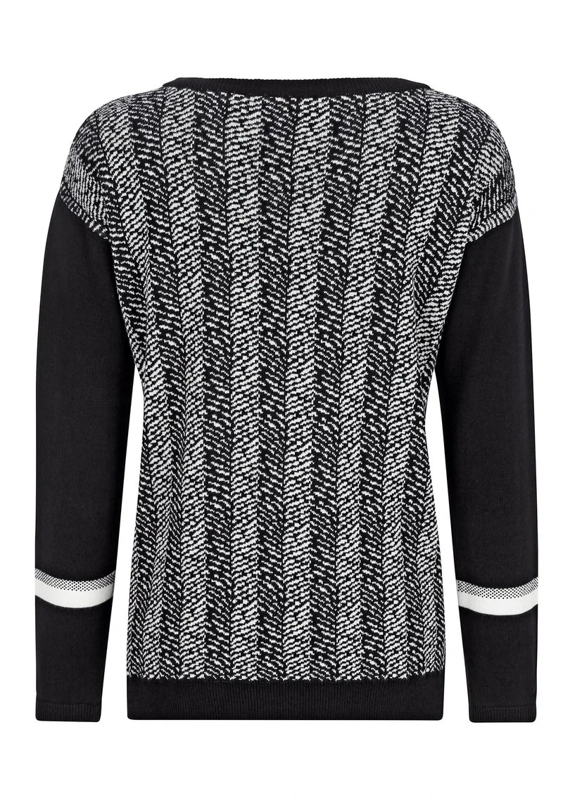 Strickpullover - Schwarz Off White 8 Strickpullover - Schwarz Off White – Bild 6