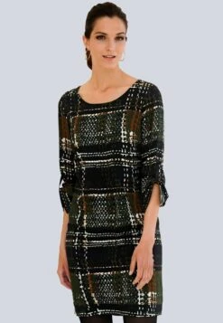 Etuikleid - Mottled Dark Green