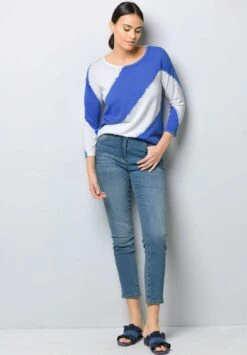 Strickpullover - Weiß/blau 12 Strickpullover - Weiß/blau -Alba Moda Verkäufe b1cc5e3866844aeda70418034182ac42