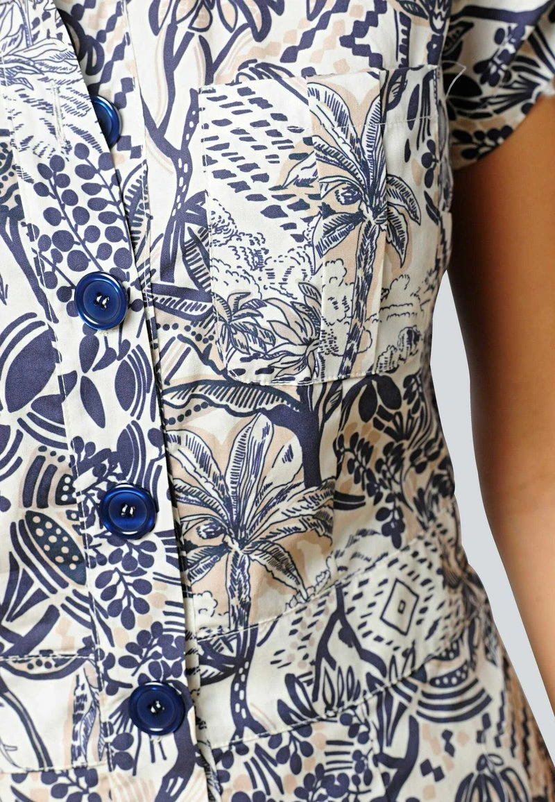 Blusenkleid - Off-white Marineblau 8 Blusenkleid - Off-white Marineblau – Bild 6