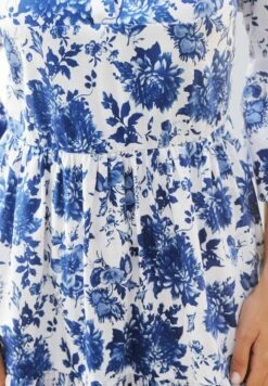 Freizeitkleid - Blau Weiß -Alba Moda Verkäufe b4b32f724f6c45248cd1ed4c6eea8a3b