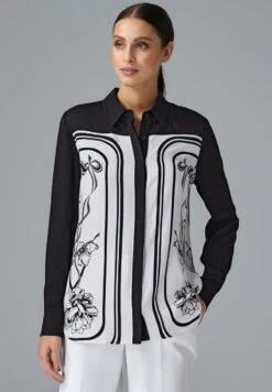 ALBA - Hemdbluse - Schwarz/weiß