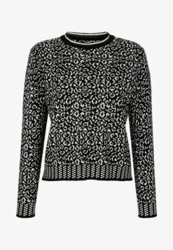 Strickpullover - Schwarz Ecru 13 Strickpullover - Schwarz Ecru -Alba Moda Verkäufe bf2bd2c10b0f404e9361ec15423b5a5a