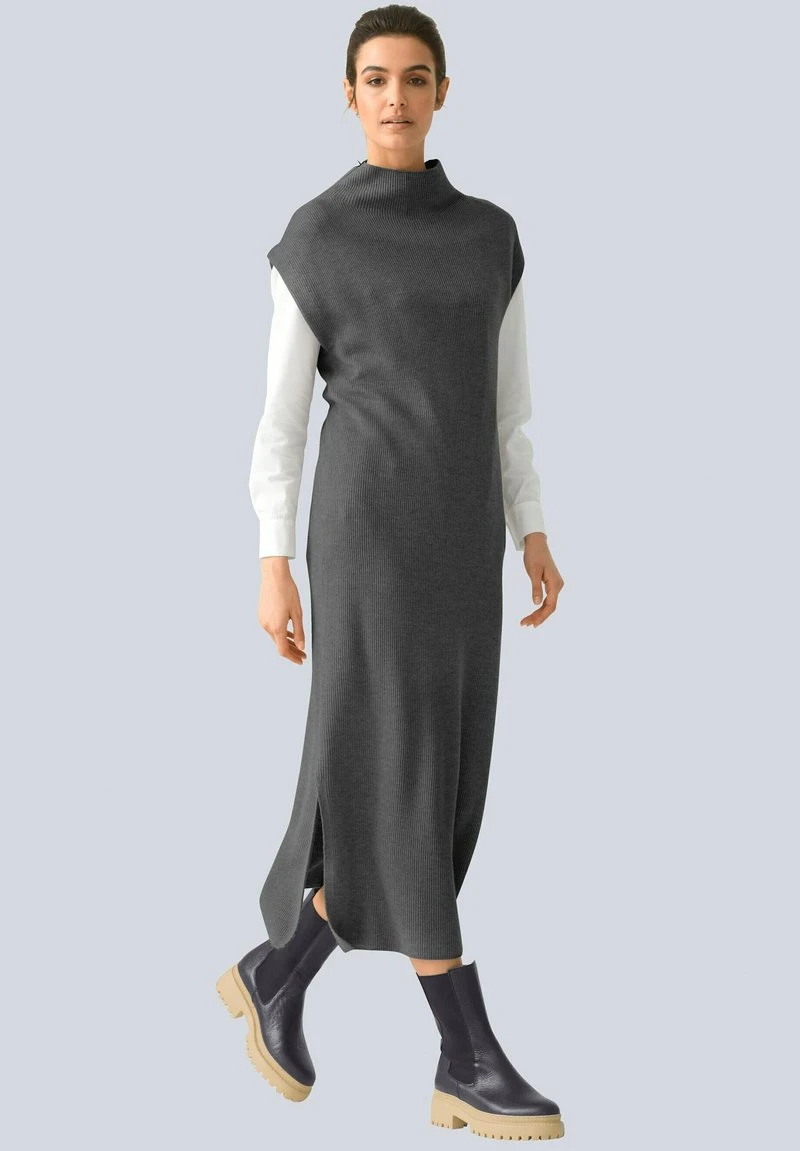 Strickkleid - Anthrazit 4 Strickkleid - Anthrazit – Bild 2