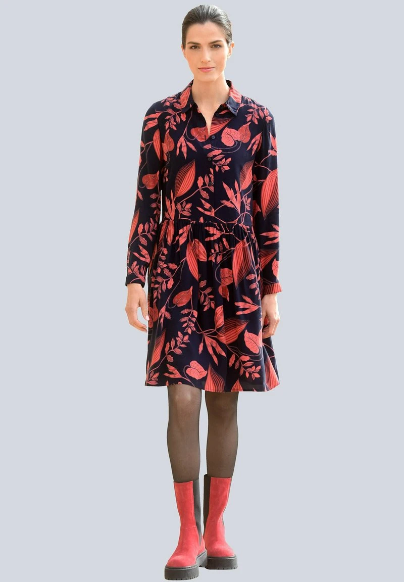 Blusenkleid - Marineblau 4 Blusenkleid - Marineblau – Bild 2