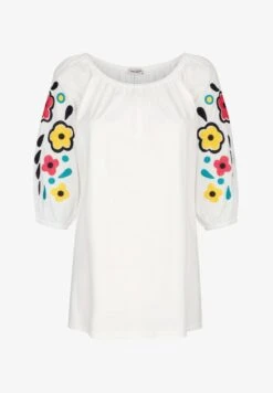 Bluse - Weiß 11 Bluse - Weiß -Alba Moda Verkäufe c665dd35360a443a9a6bcf555dce8845