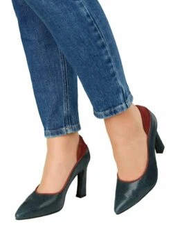 High Heel Pumps - Petrol