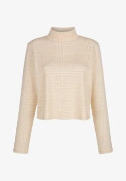 Langarmshirt - Beigeweiß