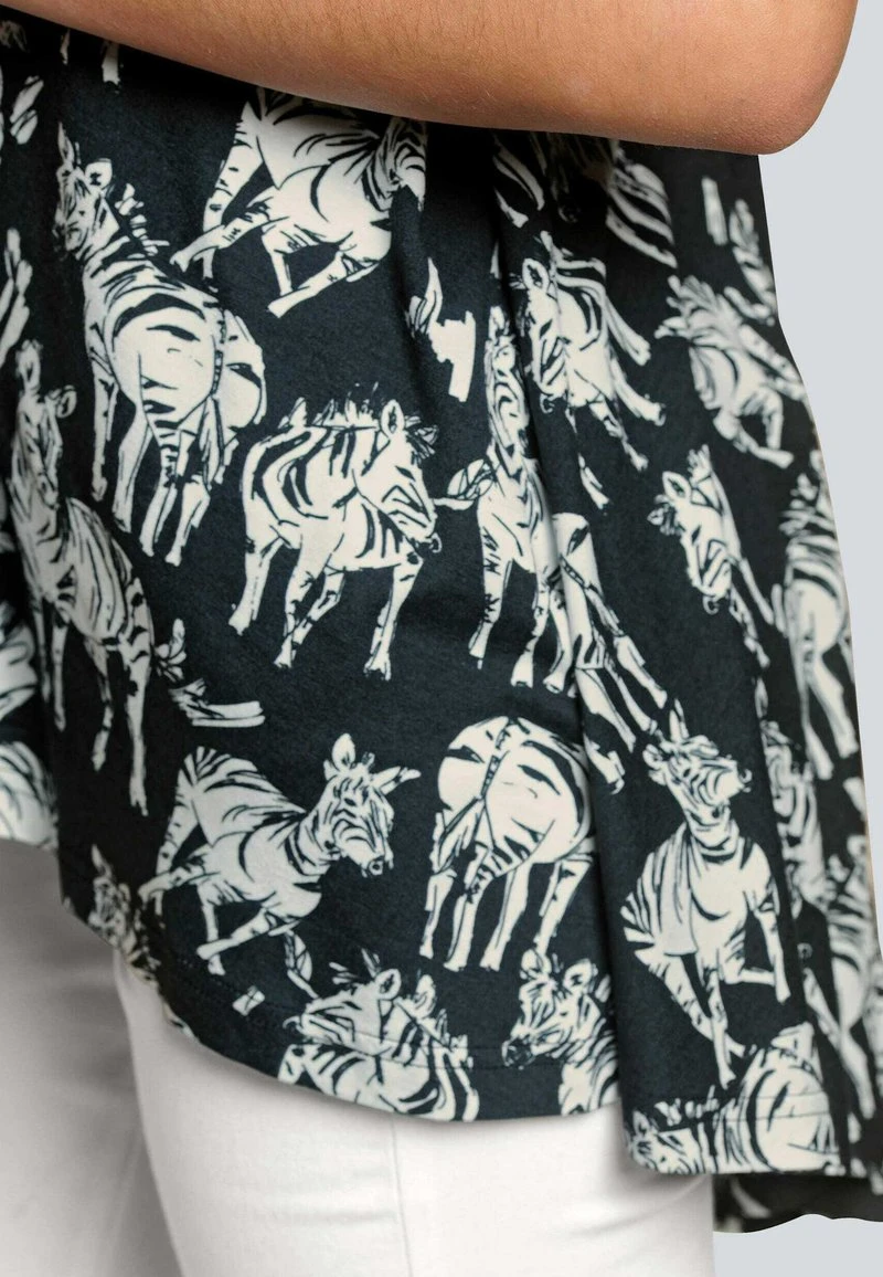 Hemdbluse - Schwarz/off-white 7 Hemdbluse - Schwarz/off-white – Bild 5