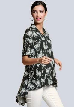 Hemdbluse - Schwarz/off-white 13 Hemdbluse - Schwarz/off-white -Alba Moda Verkäufe ca2ac63196a24cd29e8859b67daafc53