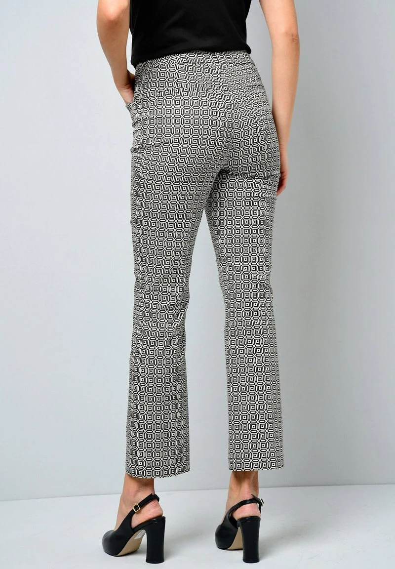 Stoffhose - Schwarz,/off White 5 Stoffhose - Schwarz,/off White – Bild 3