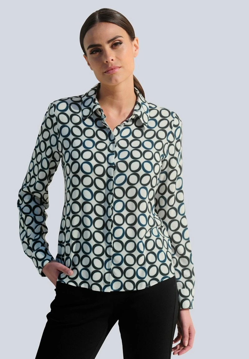 Hemdbluse - Off-white,schwarz 3 Hemdbluse - Off-white,schwarz