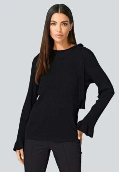 ALBA - Strickpullover - Black