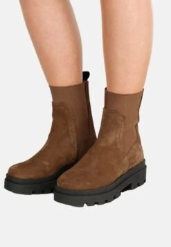 Plateaustiefelette - Cognac