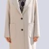 Kurzmantel - Ecru -Alba Moda Verkäufe ceb56419e5a942b9856b60dbfb3c791d