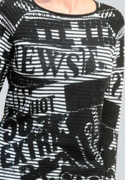 DRUCK - Strickpullover - Schwarz Ecru 11 DRUCK - Strickpullover - Schwarz Ecru -Alba Moda Verkäufe cfb2dfde1da045ee9d610e5a128cbd11